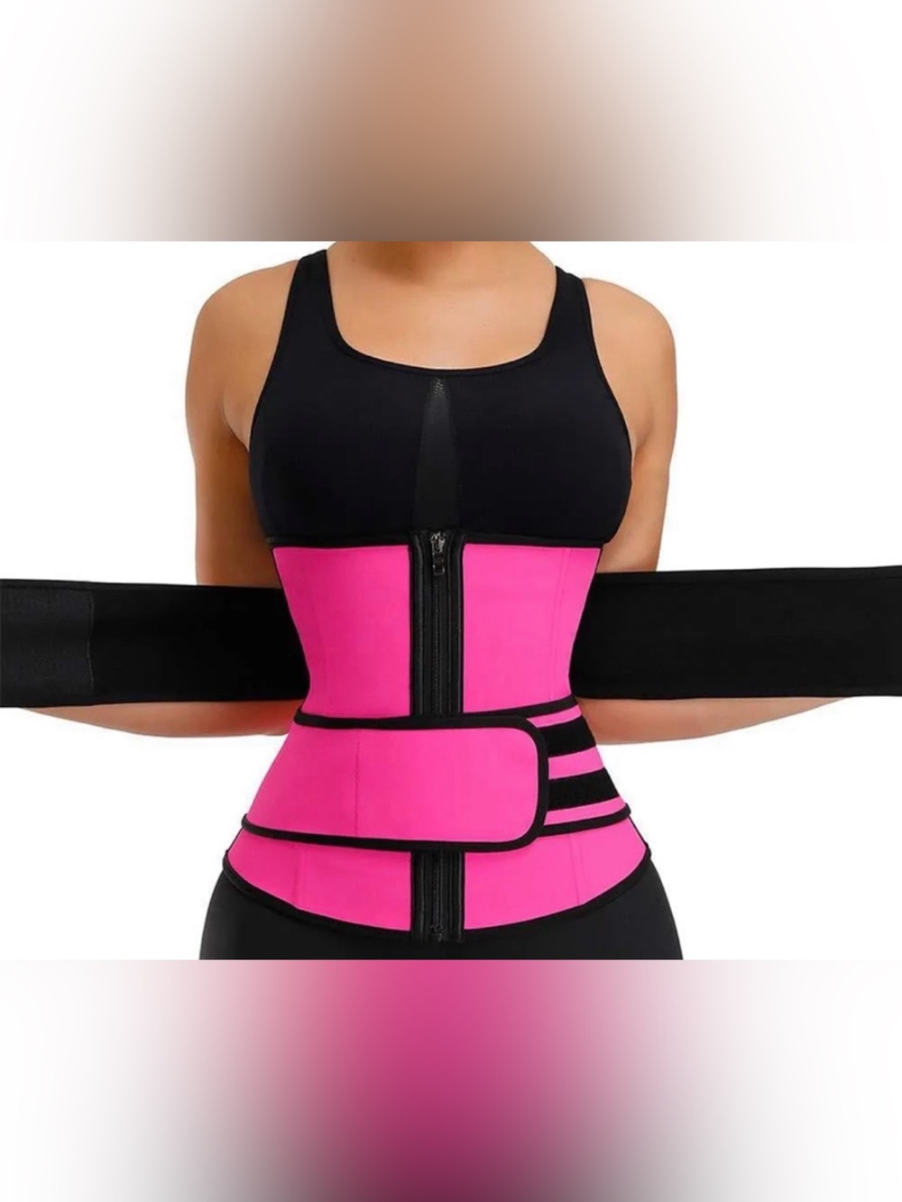 Waist Trainer Corset Shapewear - Pink/Black NEW